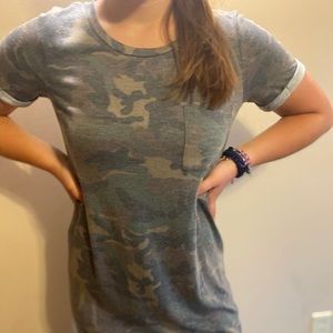 Super Trendy Camo T-shirt dress! size Small